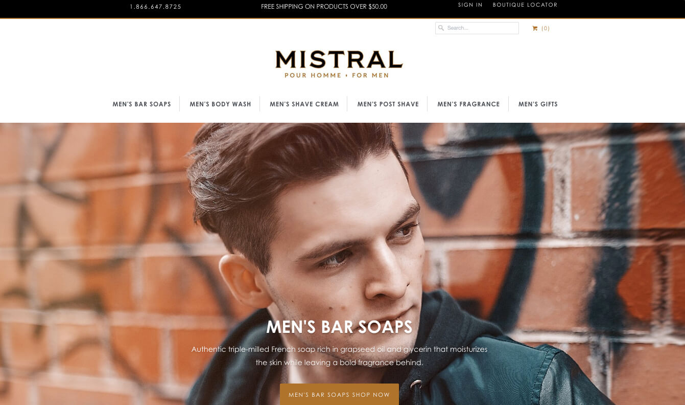 Mistral Soap Shopify Design Integration