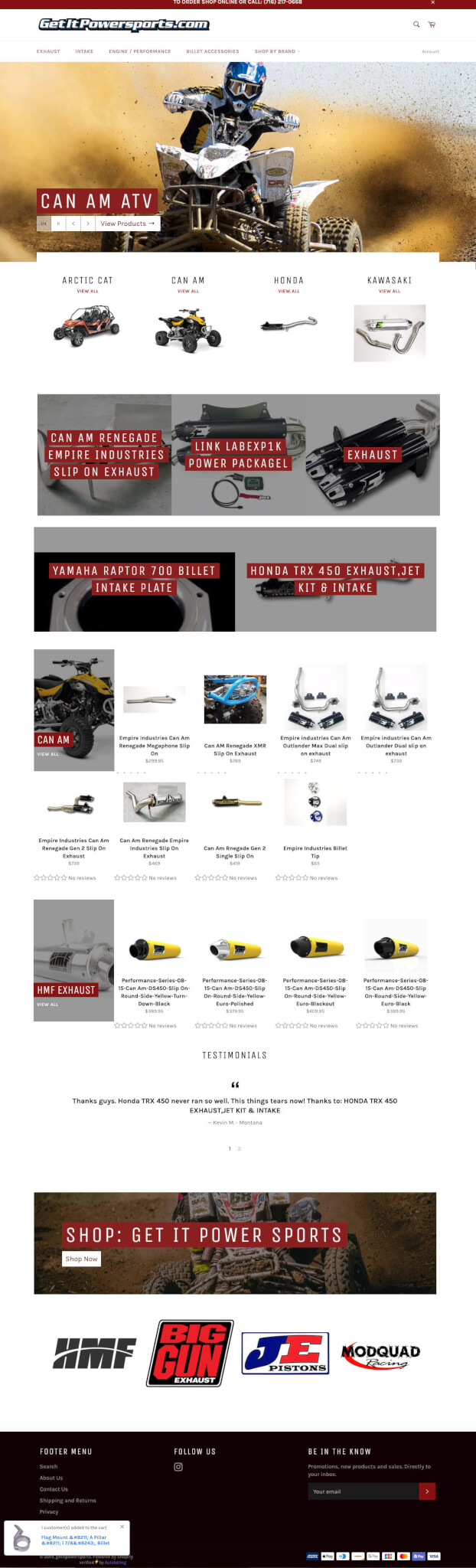 Shopify Designers San Diego - Getitpowersports.com - After Dark Grafx Web Design San Diego