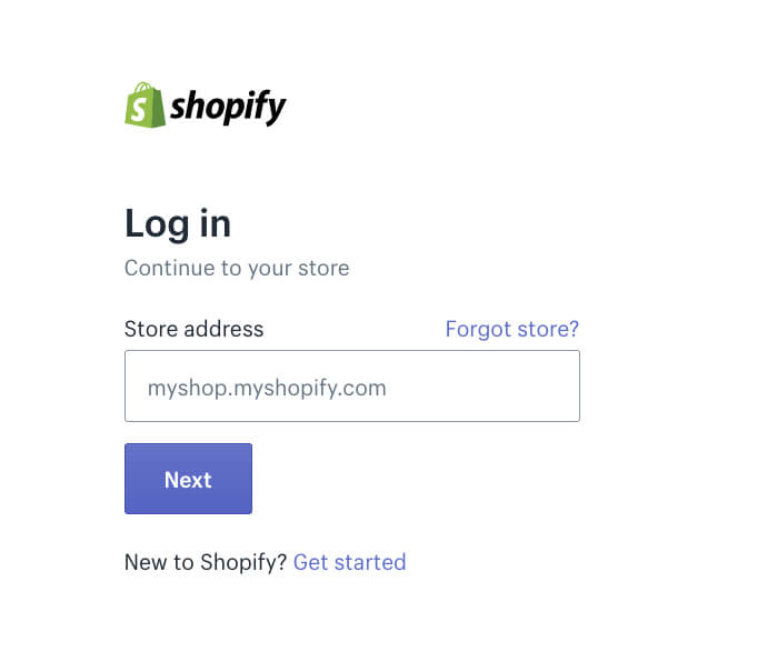 Shopify Login