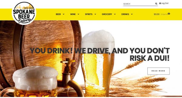 Wordpress Web Design San Diego Spokane Beer Deliver WooCommerce