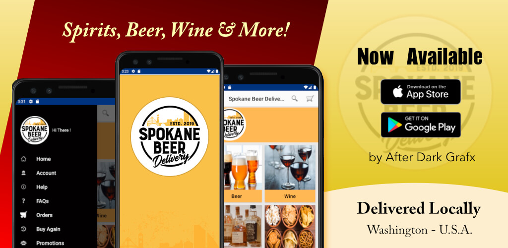 App Development by After Dark Grafx for Spokane Beer Delivery - Liquor Store Delivery App