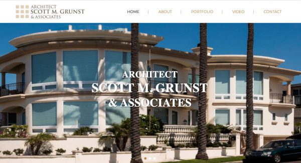 Scott Grunst Architect - Rancho Santa Fe - Website Design Company in San Diego