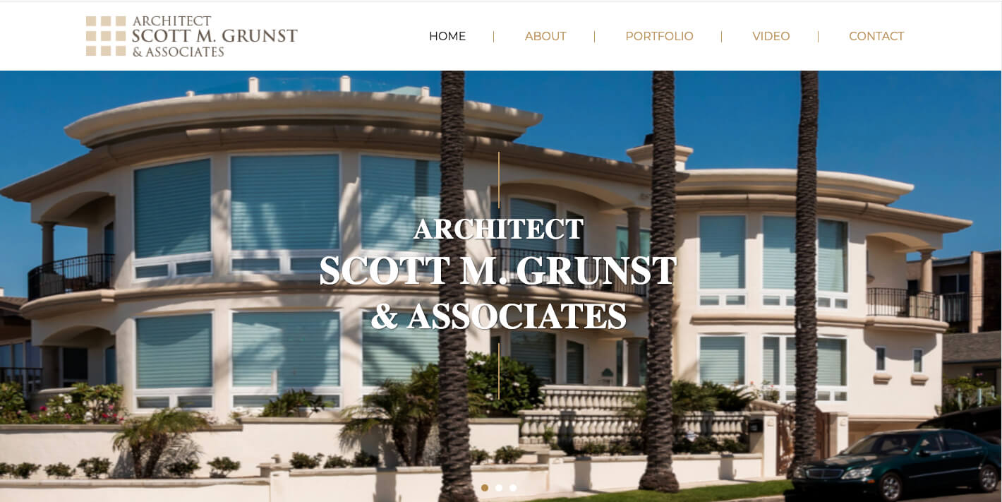 Scott Grunst Architect - Rancho Santa Fe - Website Design Company in San Diego