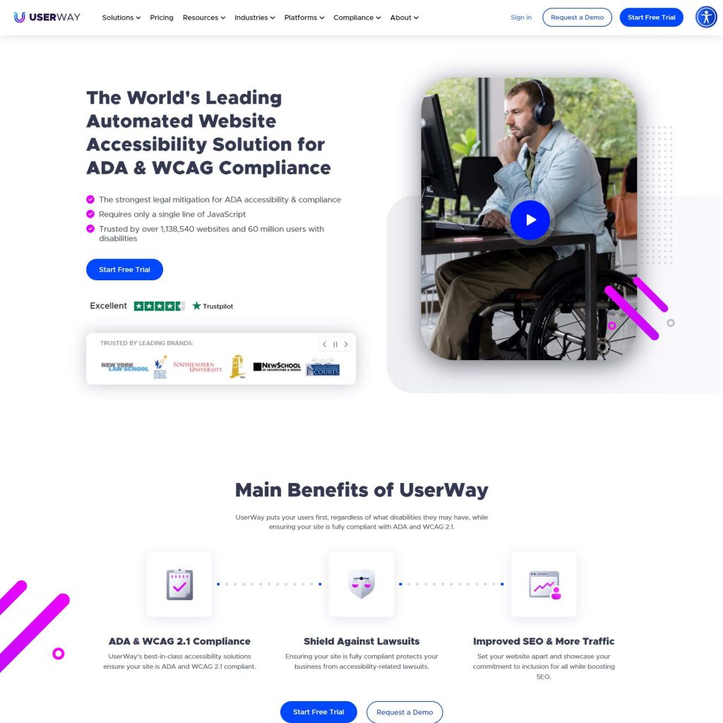 Website Accessibility Widget Free - UserWay